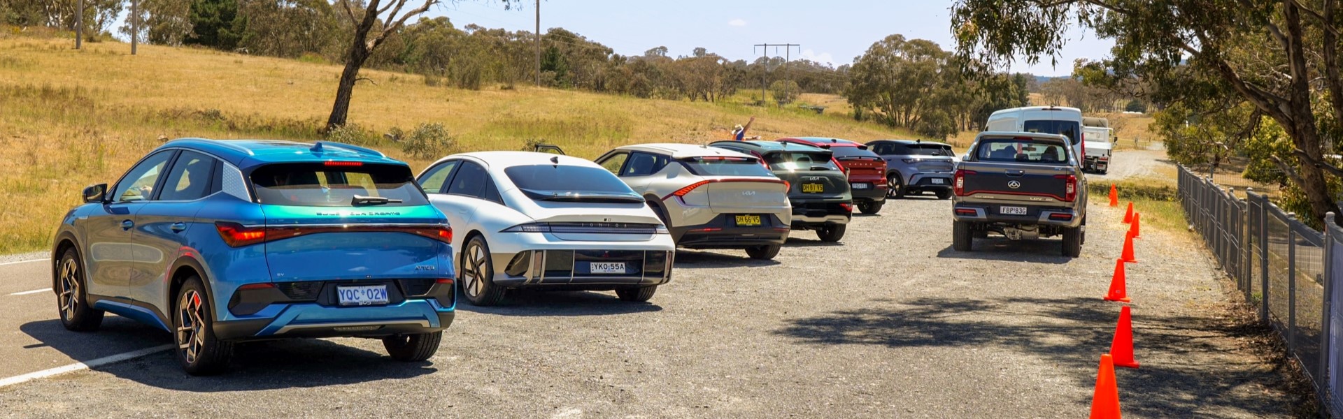 A selection of personal and business electric vehicles available for test driving.